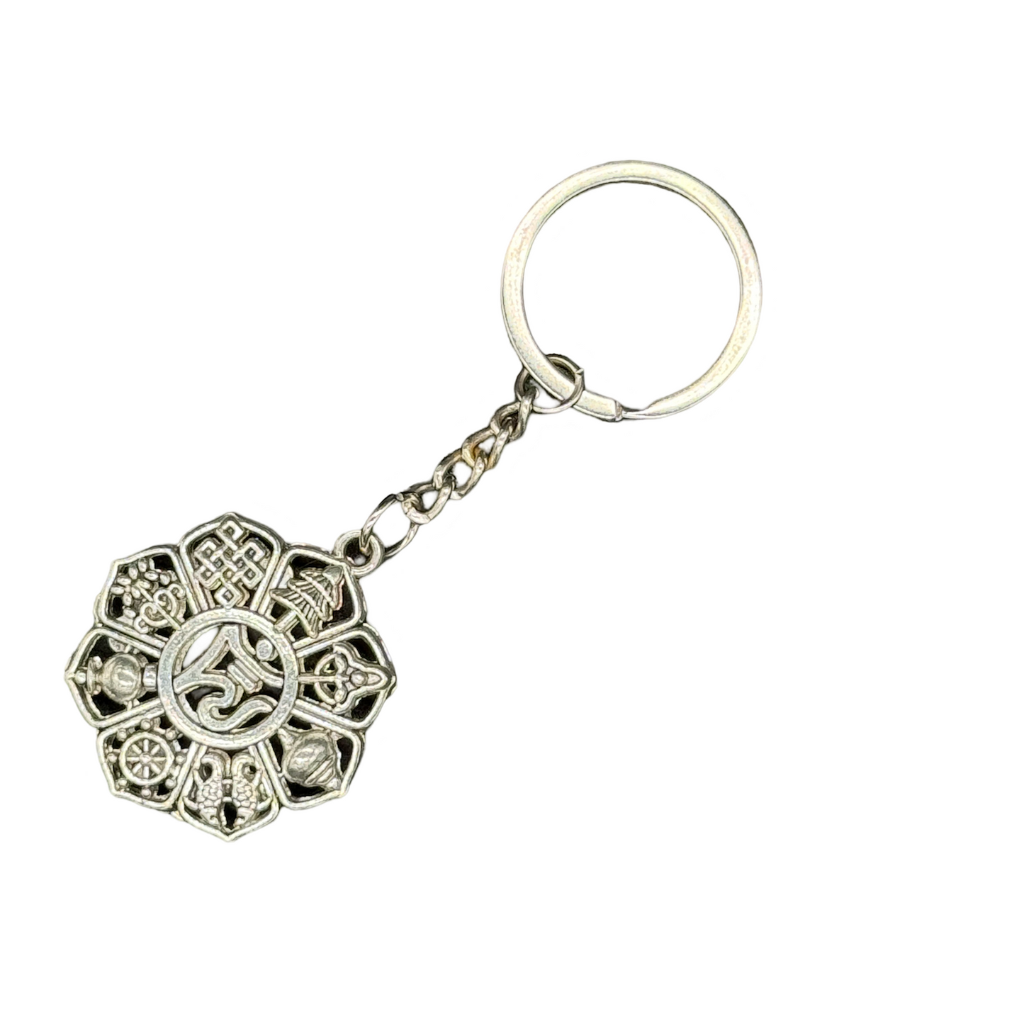 Tibetischer Schlüsselanhänger 8 Glückssymbolen