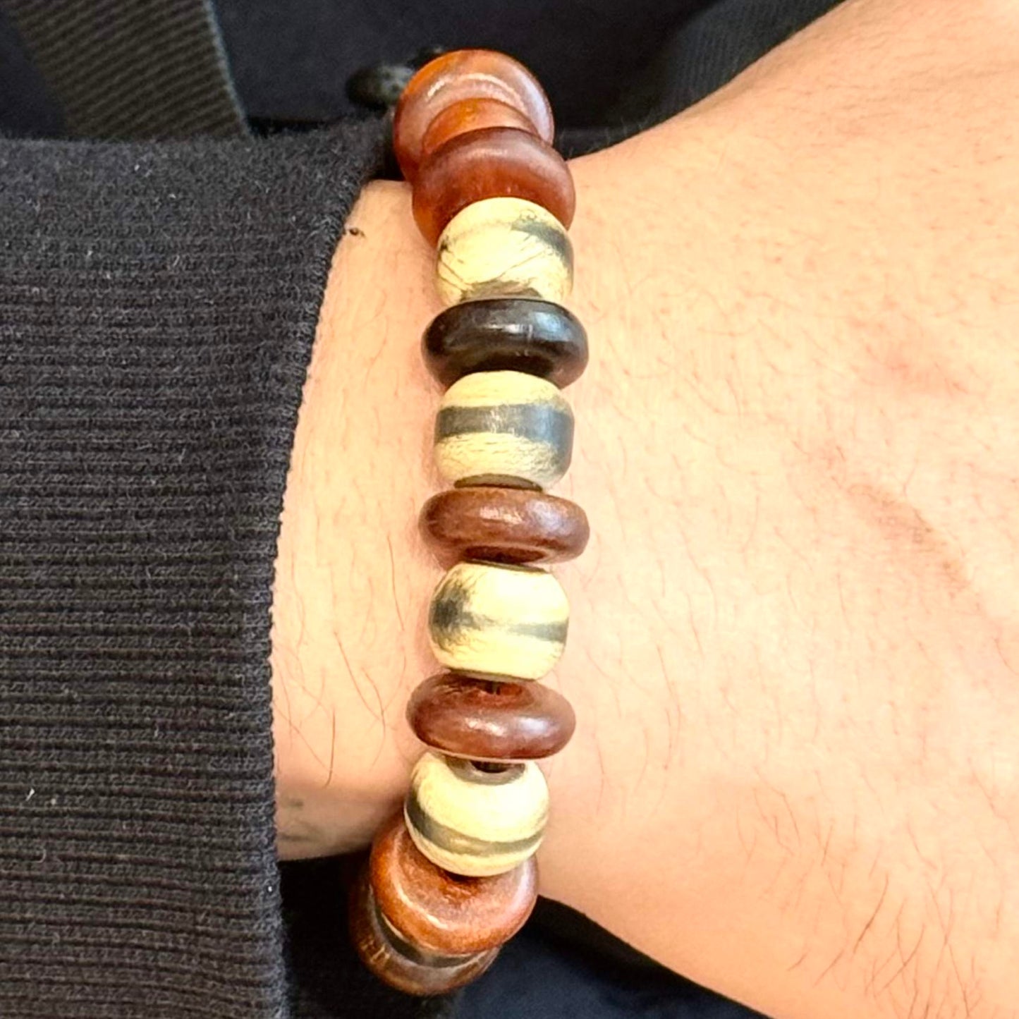 Armband in Berber Bernstein Optik – Ethno-Style mit natürlicher Ausstrahlung
