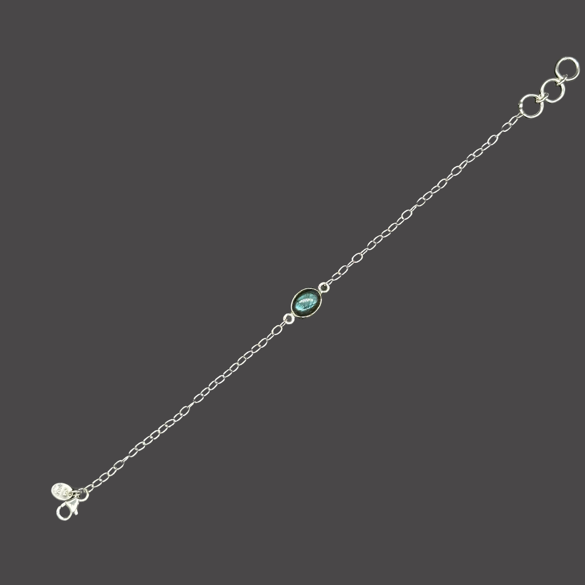 Armband 925er Sterling Silber, mit Labradorite