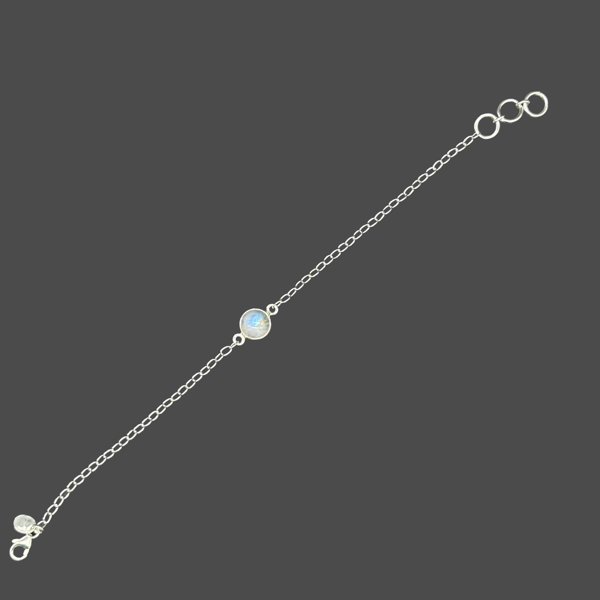 Armband 925er Sterling Silber, mit Mondstein