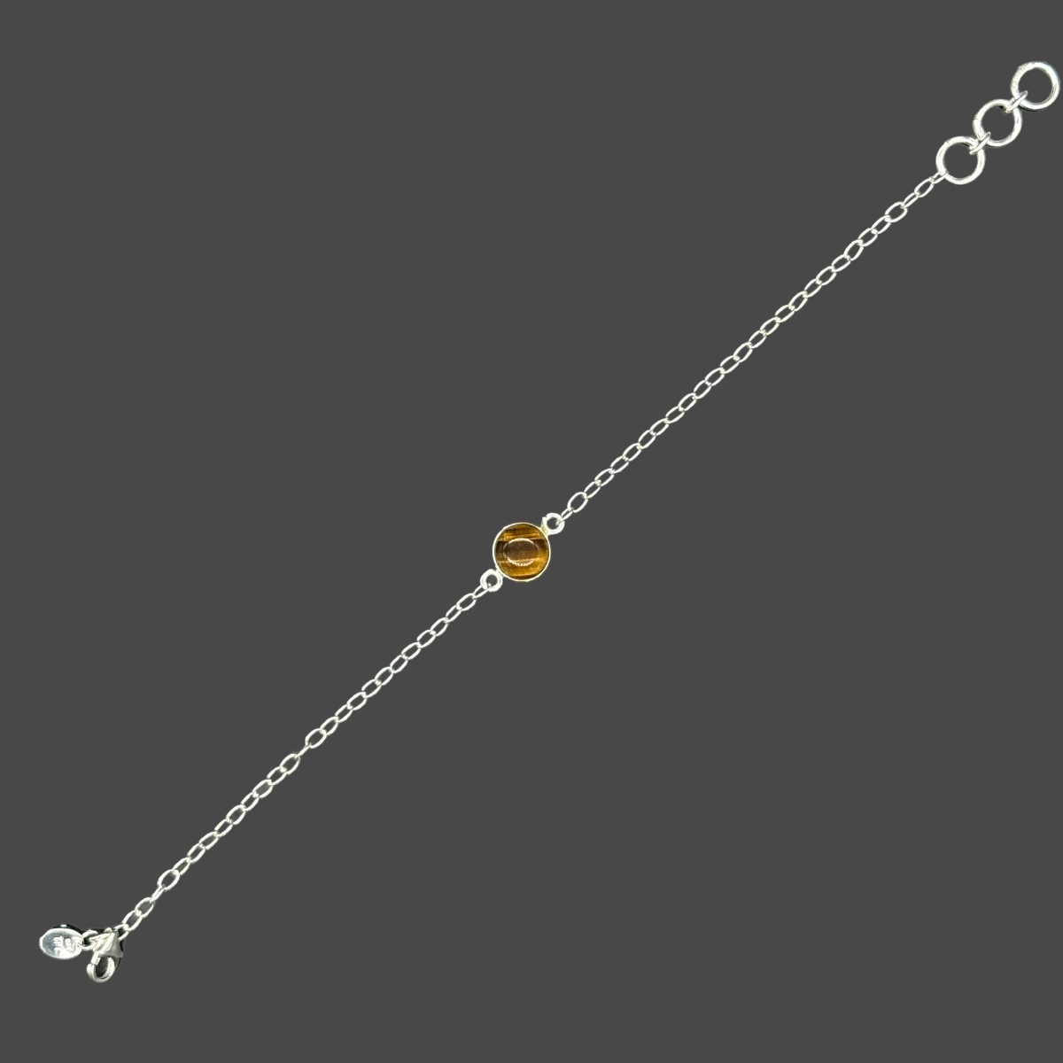 Armband 925er Sterling Silber, mit Tigerauge