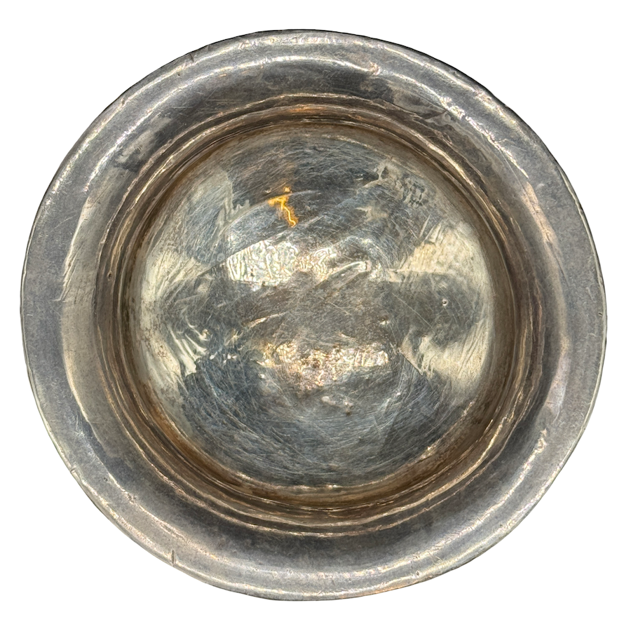 Bol fait main en bois de racine spécial avec décoration en argent – Tibet