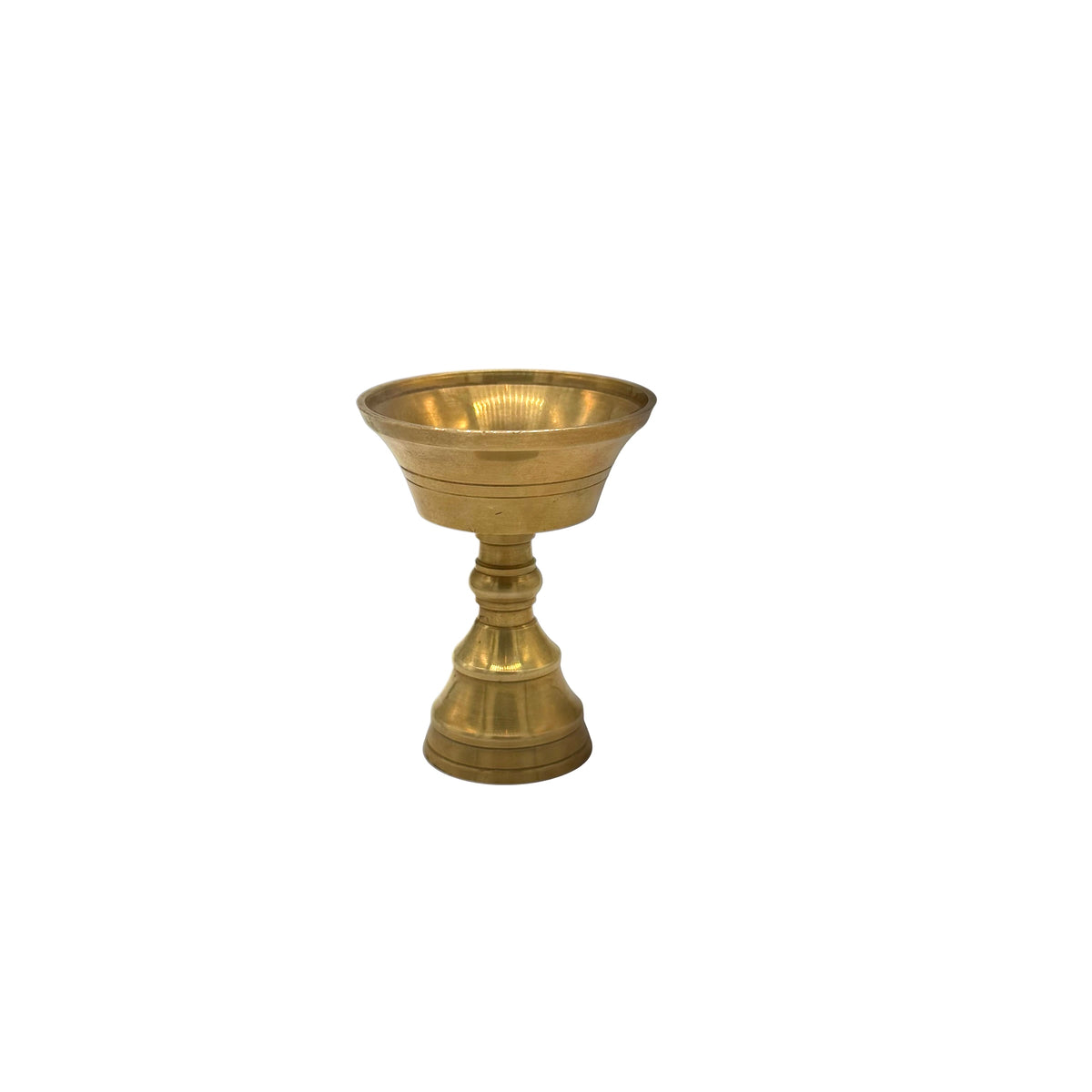 Butterlampe aus messing für Ritualen und Meditation.