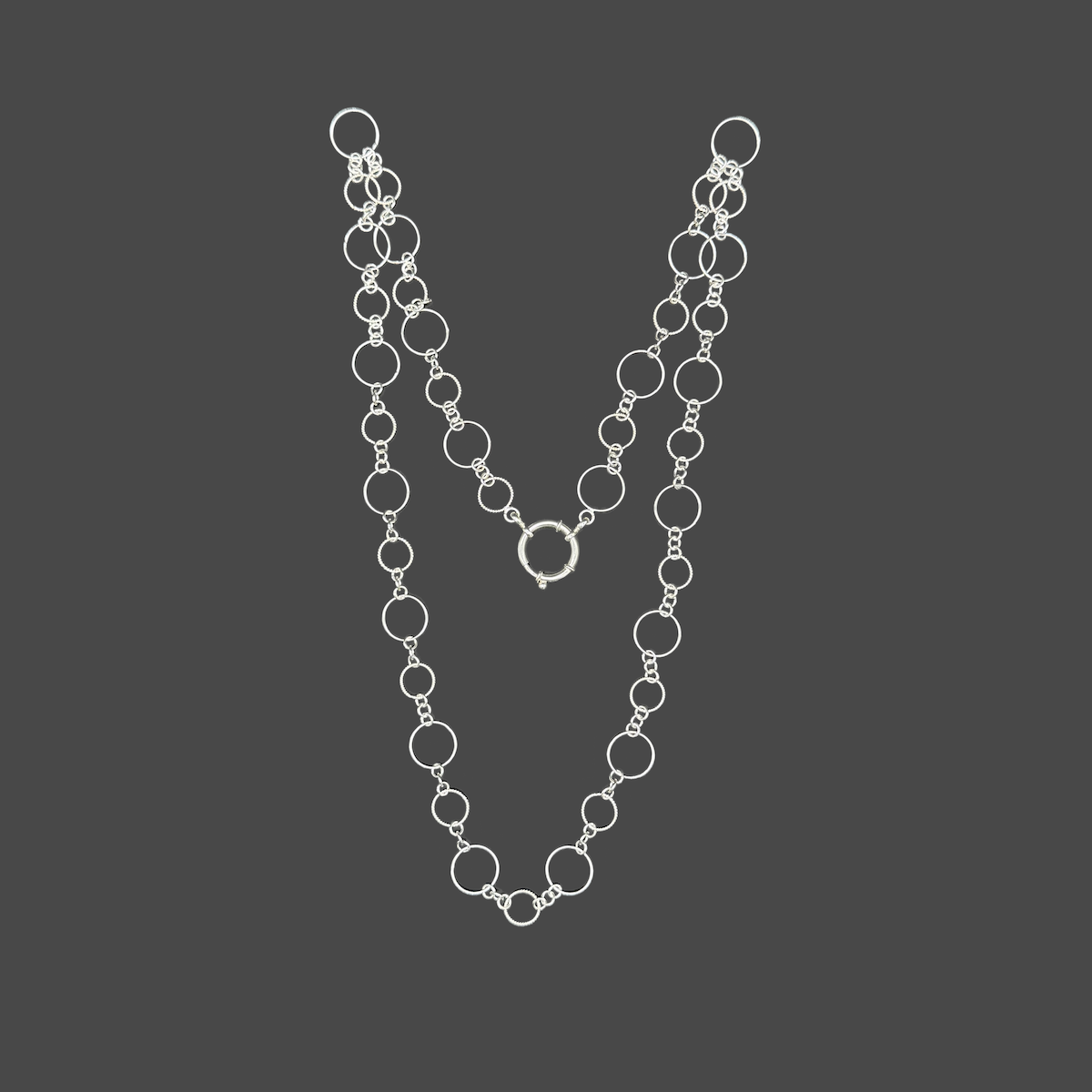 925er Silberkette Lang mit grossem Verschluss