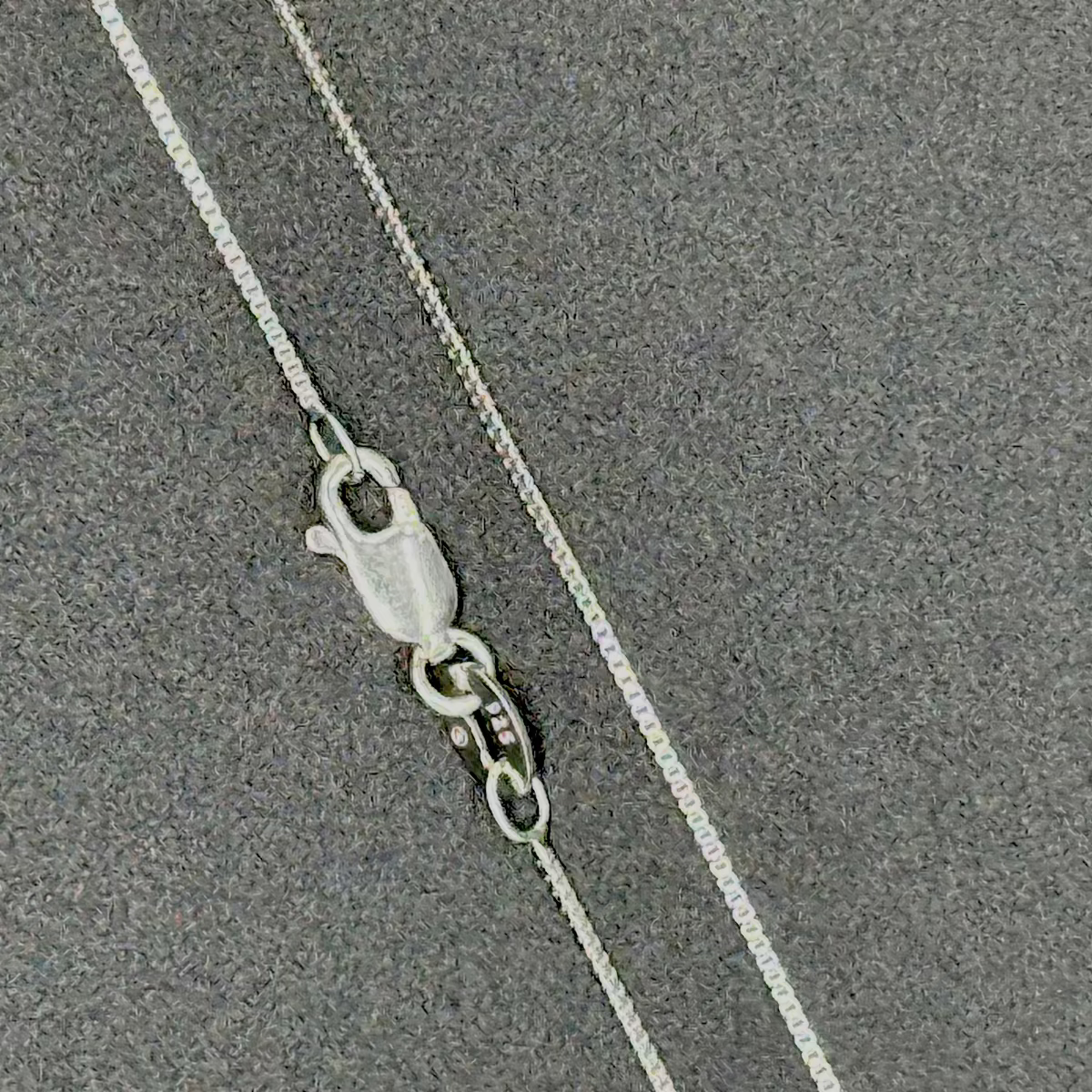 Silber Halskette Block 92.5 Sterling Silber