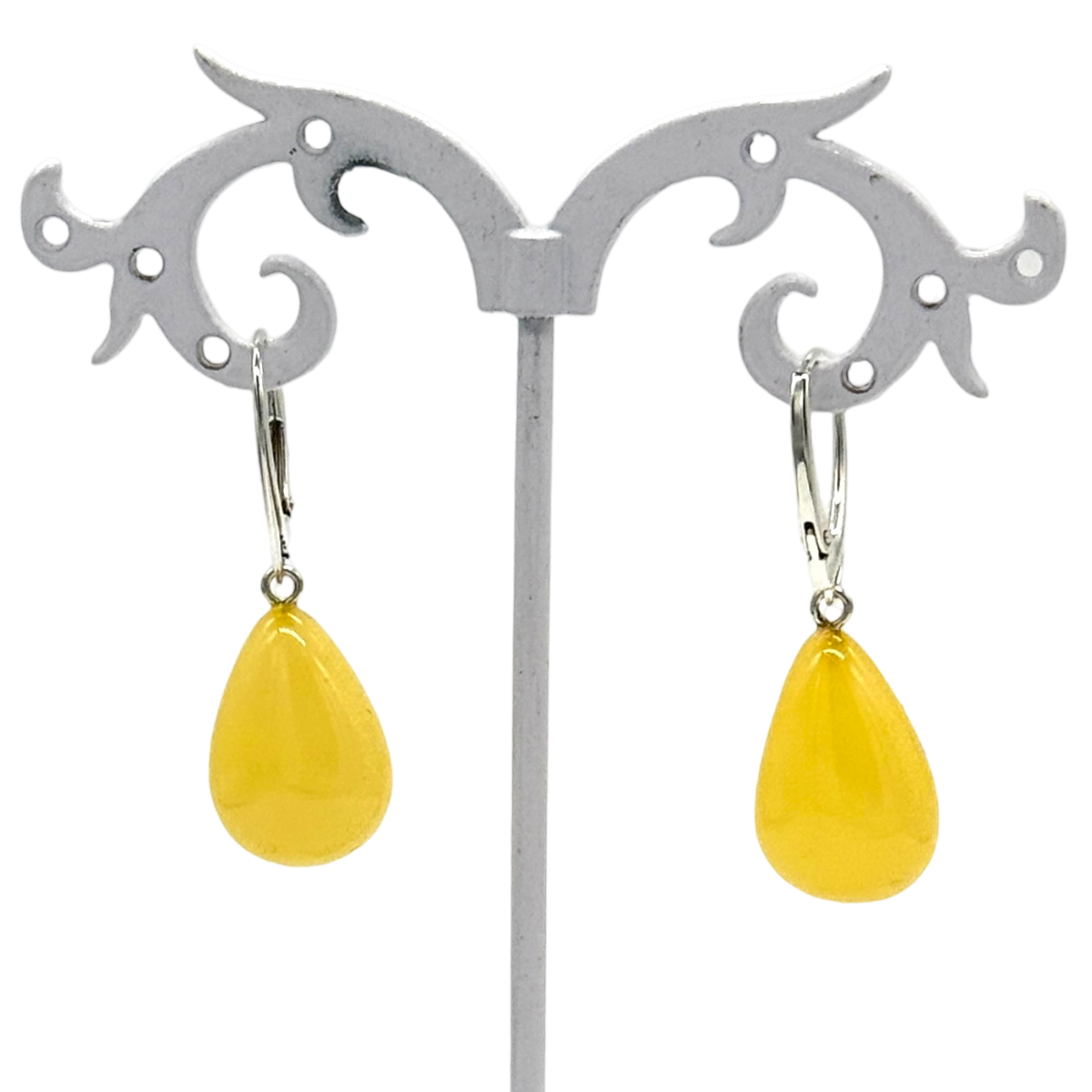 Amber Earring Pair | Lemon Color