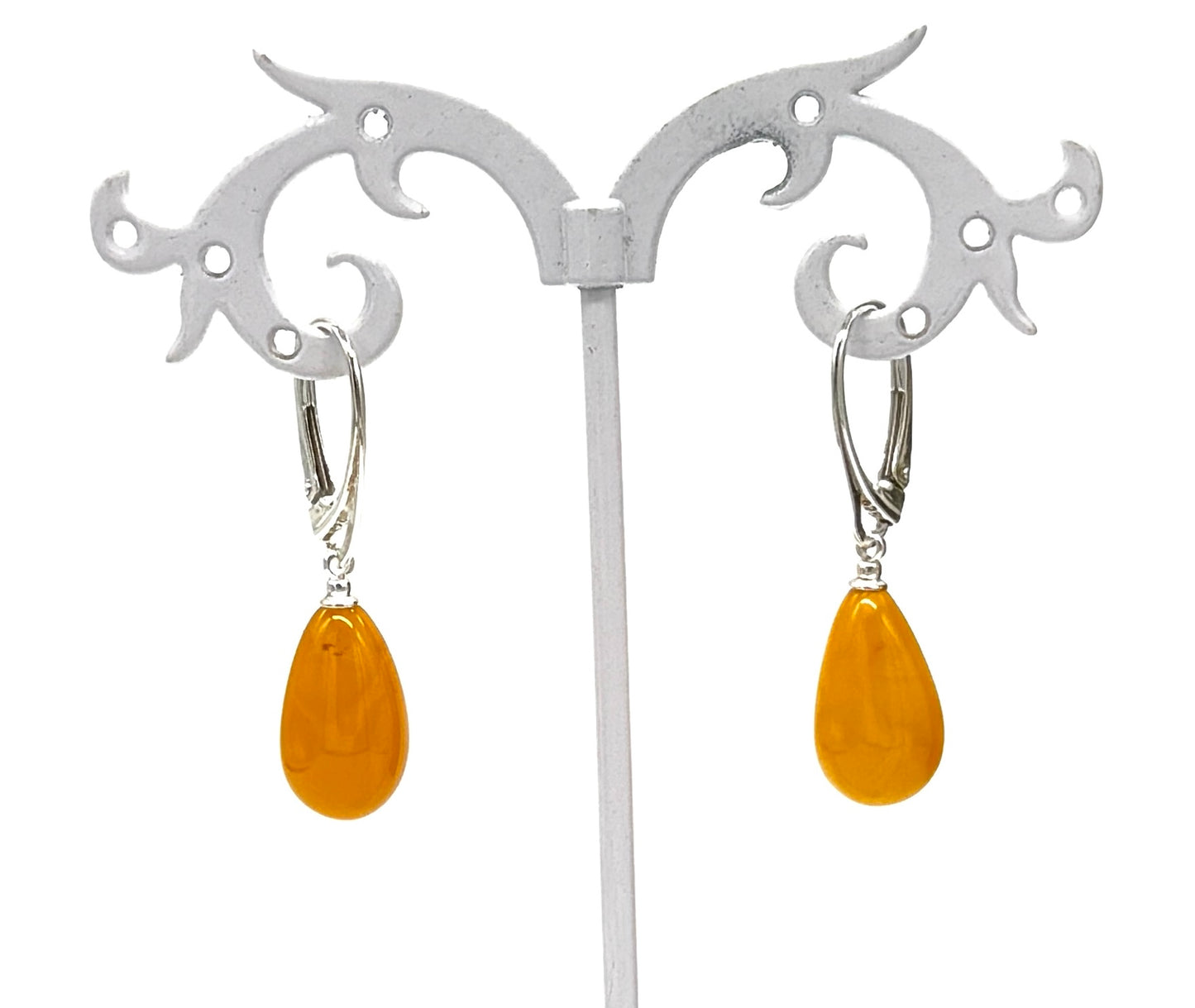 Bernstein | Tropfenform | Eigelb