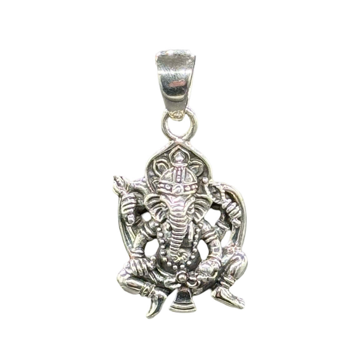Pendentif Ganesh en argent sterling 925