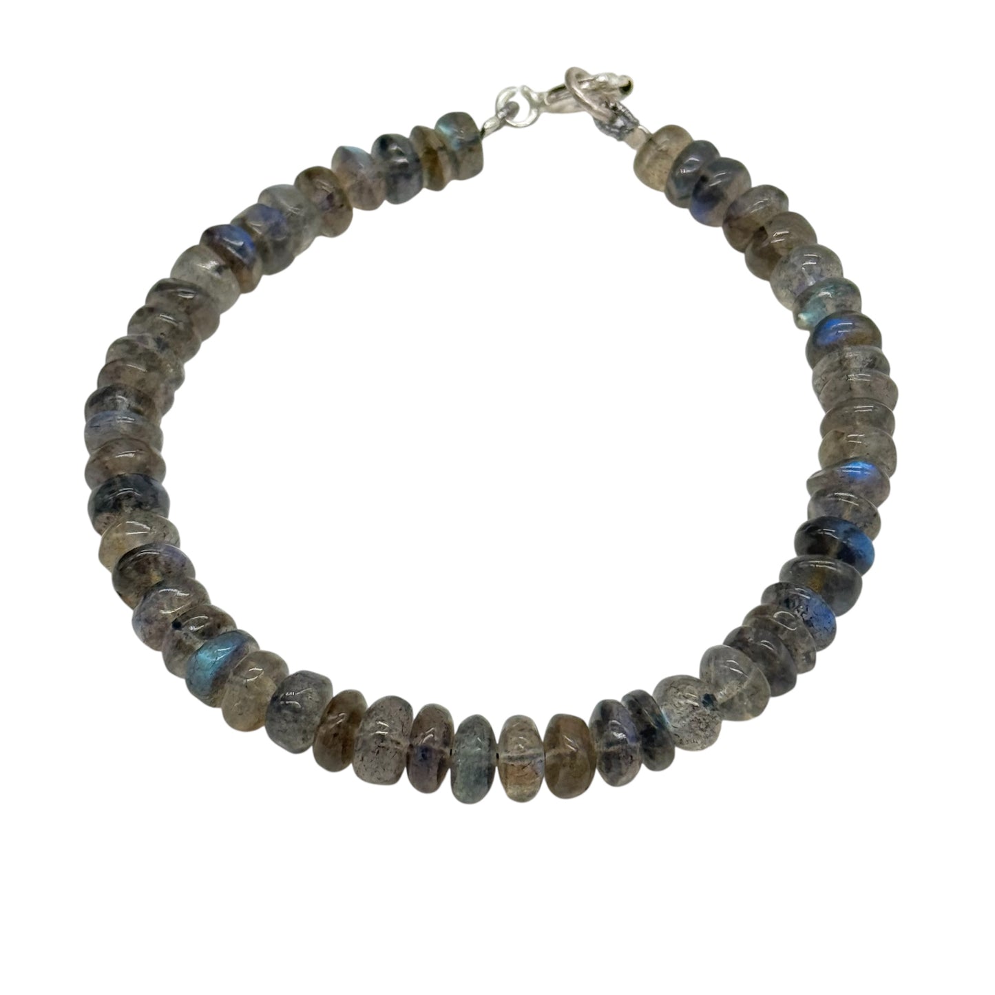 Labradorit-Armband mit 925er Silberverschluss