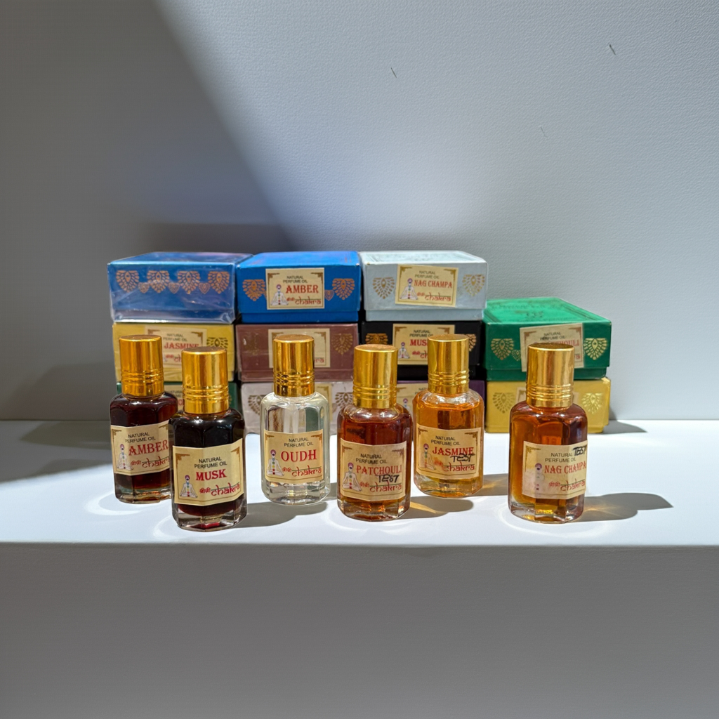 Natur Patchouli Ölparfüm aus Indien – Traditionelles Parfüm | Chakra Parfüm