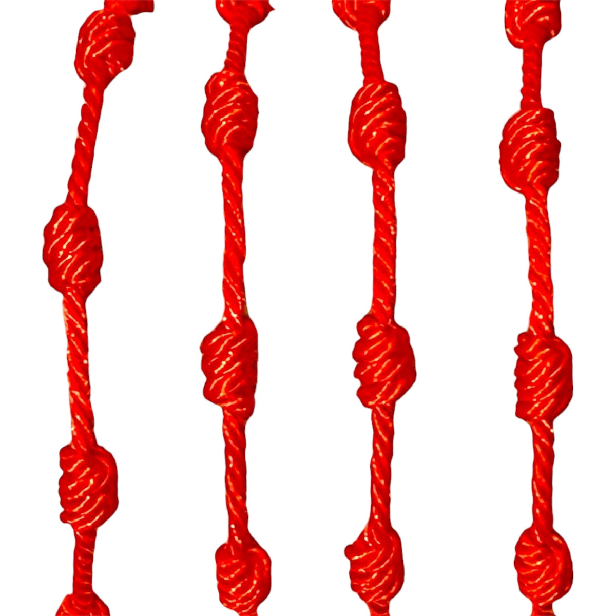 Bracelet bouddhiste tibétain à 7 nœuds – Rouge, réglable