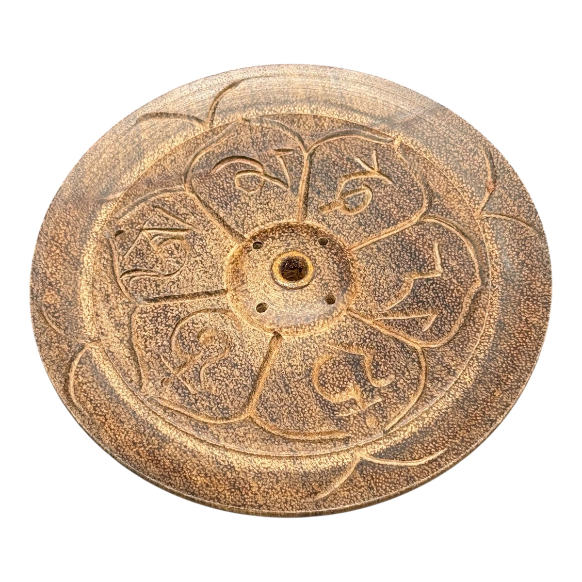 Wooden incense stick holder – suitable for thick or thin incense sticks – hand-painted