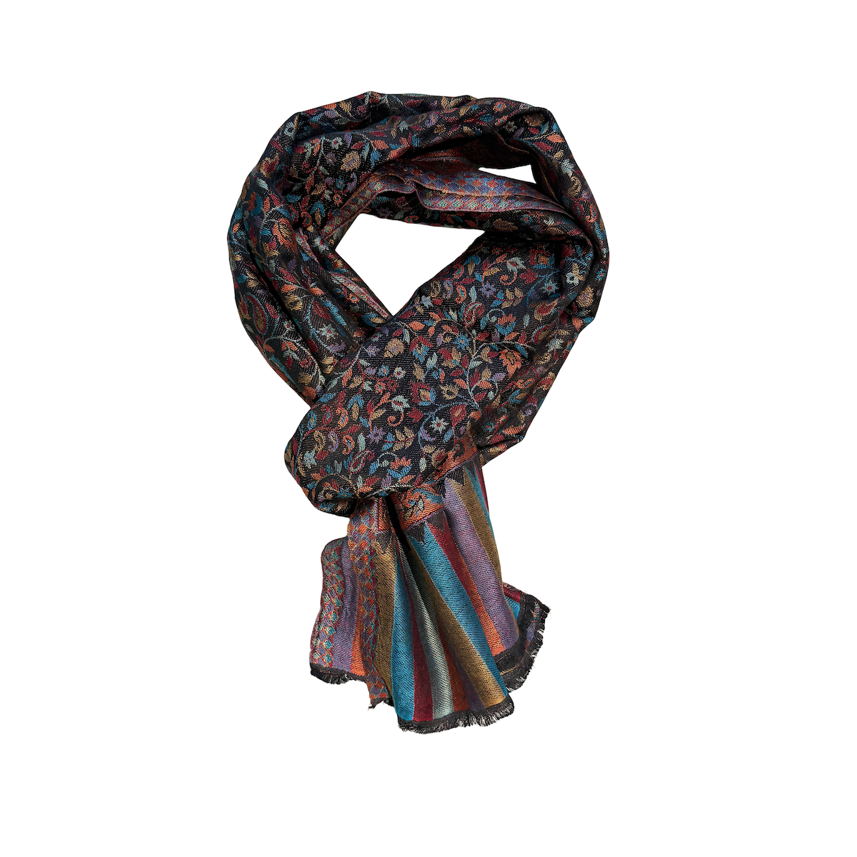 Paisley Scarves, Modal Fabric, Rectangular, Silky-Soft Feel, Multi-Colo