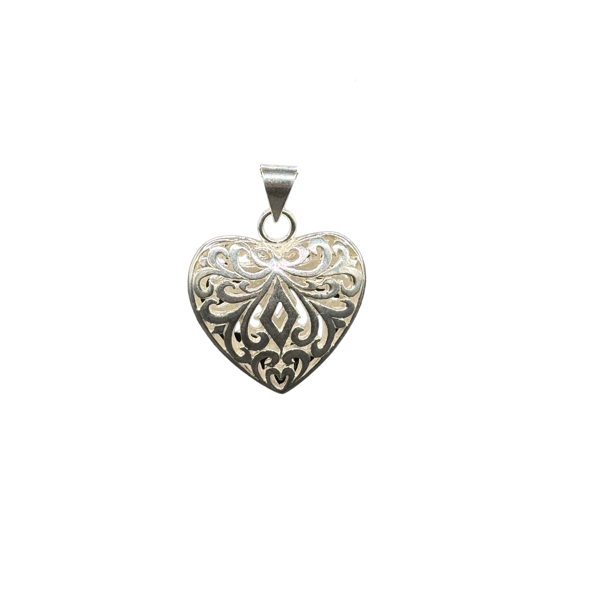Pendentif cœur en argent sterling 925
