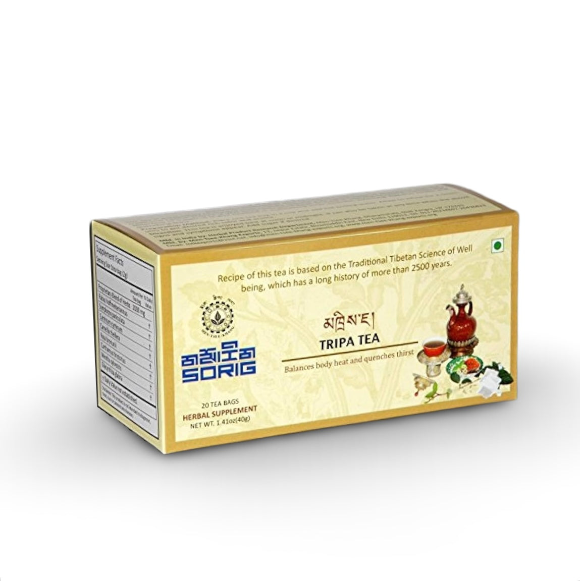 Sorig tibetischer Tripa-Tee
Erfrischende Kräutermischung für dein Wohlbefinden