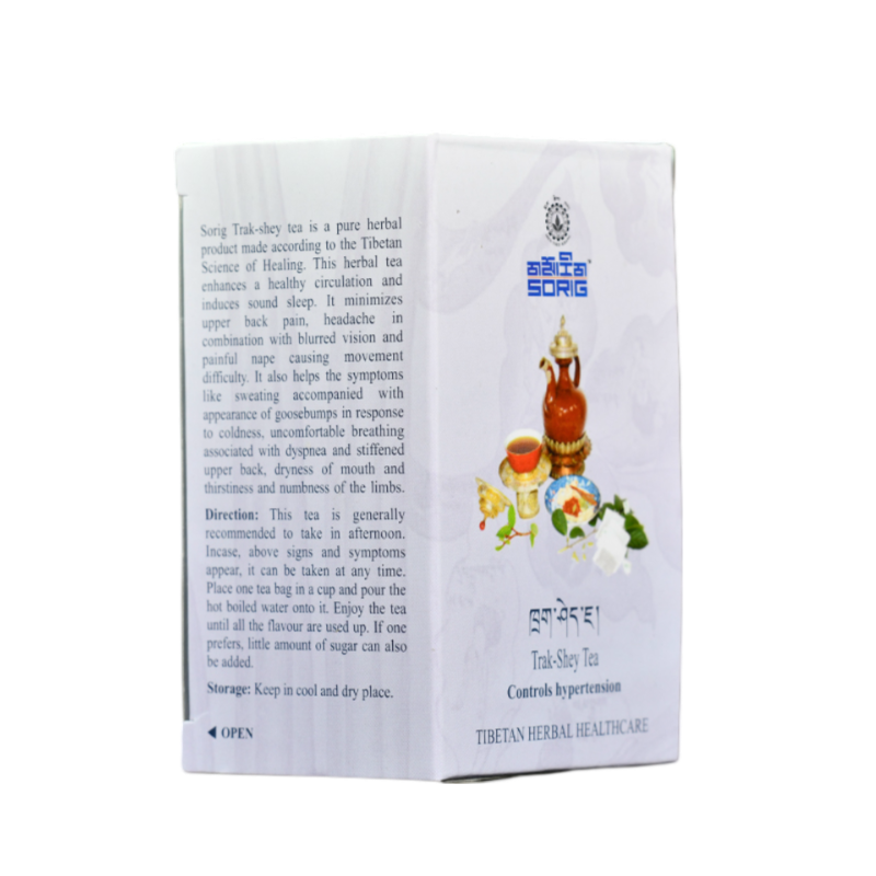 Sorig tibetischer Trak-Shey-Kräutertee
Trak-Shey Regulating Tee.
