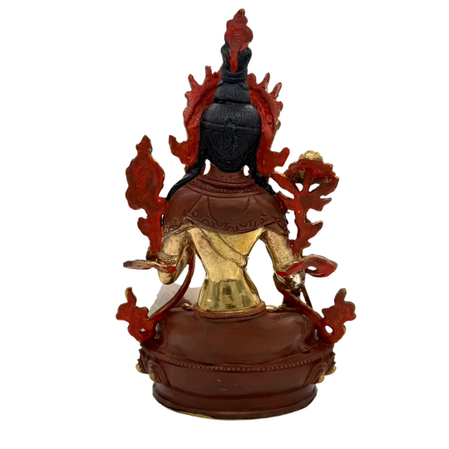 White Tara Bronze Statue Handmade Nepal
