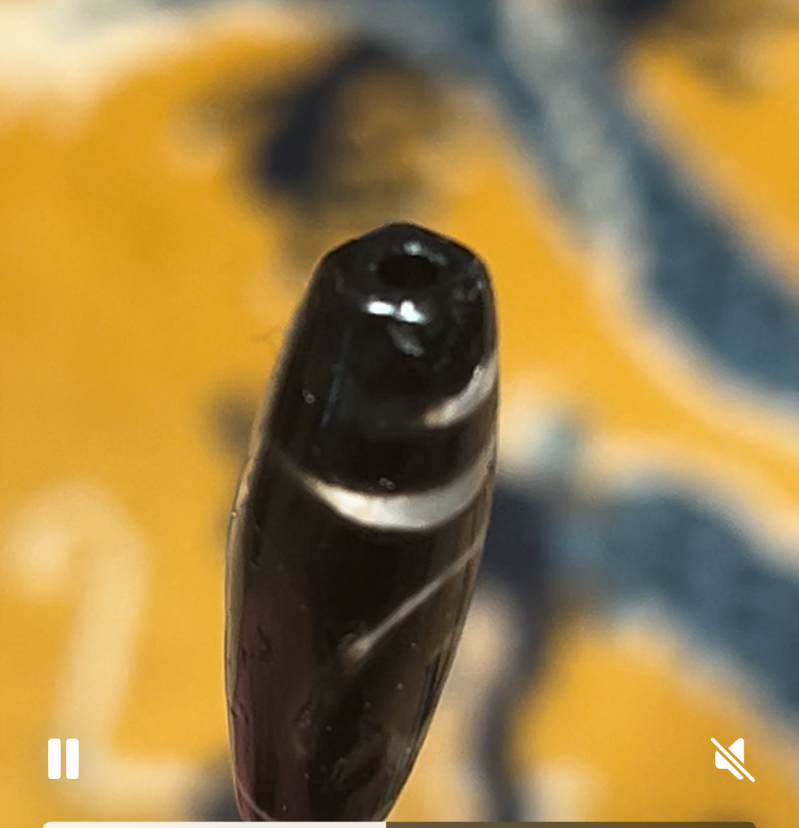 Antique 2 Eyes Dzi perle