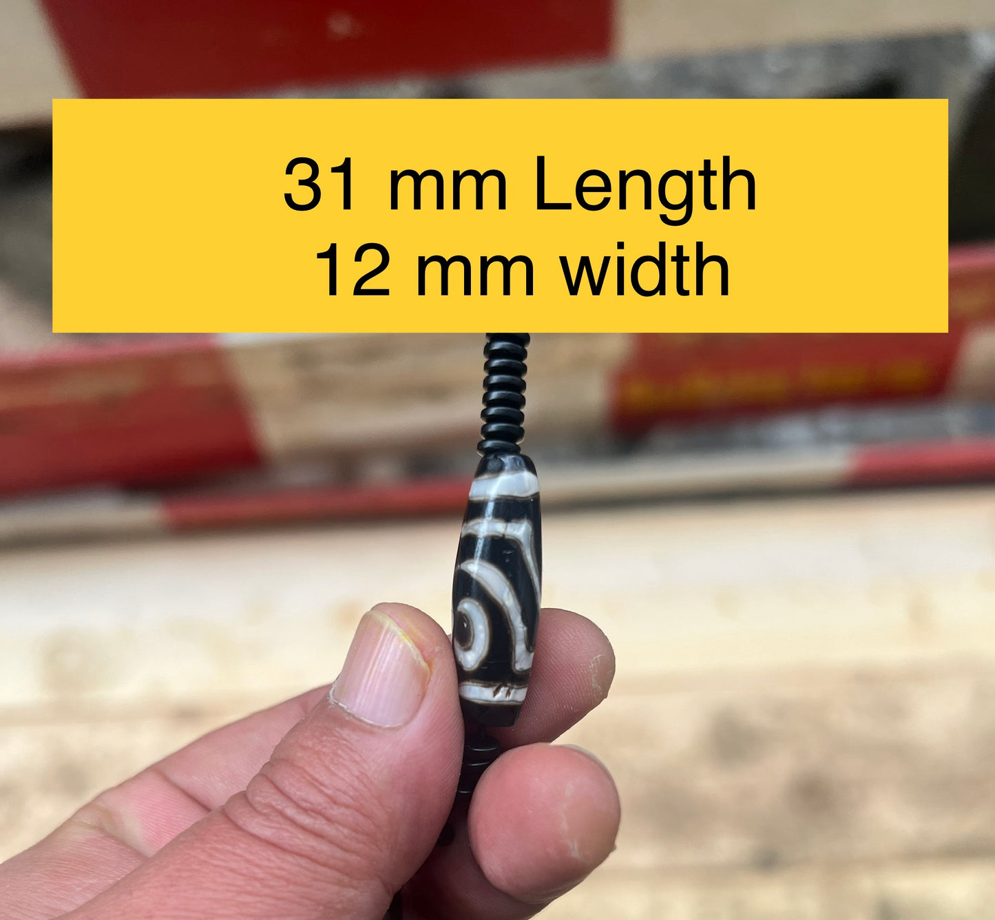 Antique 2 Eyes Dzi perle