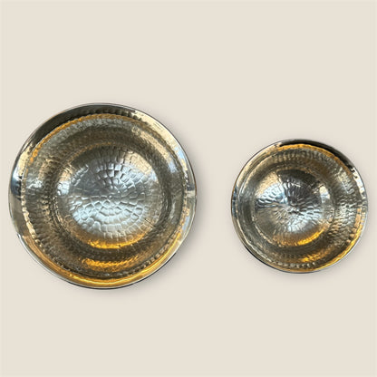 tibetische 2 verschiedene wasser-Opferschale aus messing 