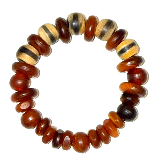 Armband in Berber Bernstein Optik – Ethno-Style mit natürlicher Ausstrahlung