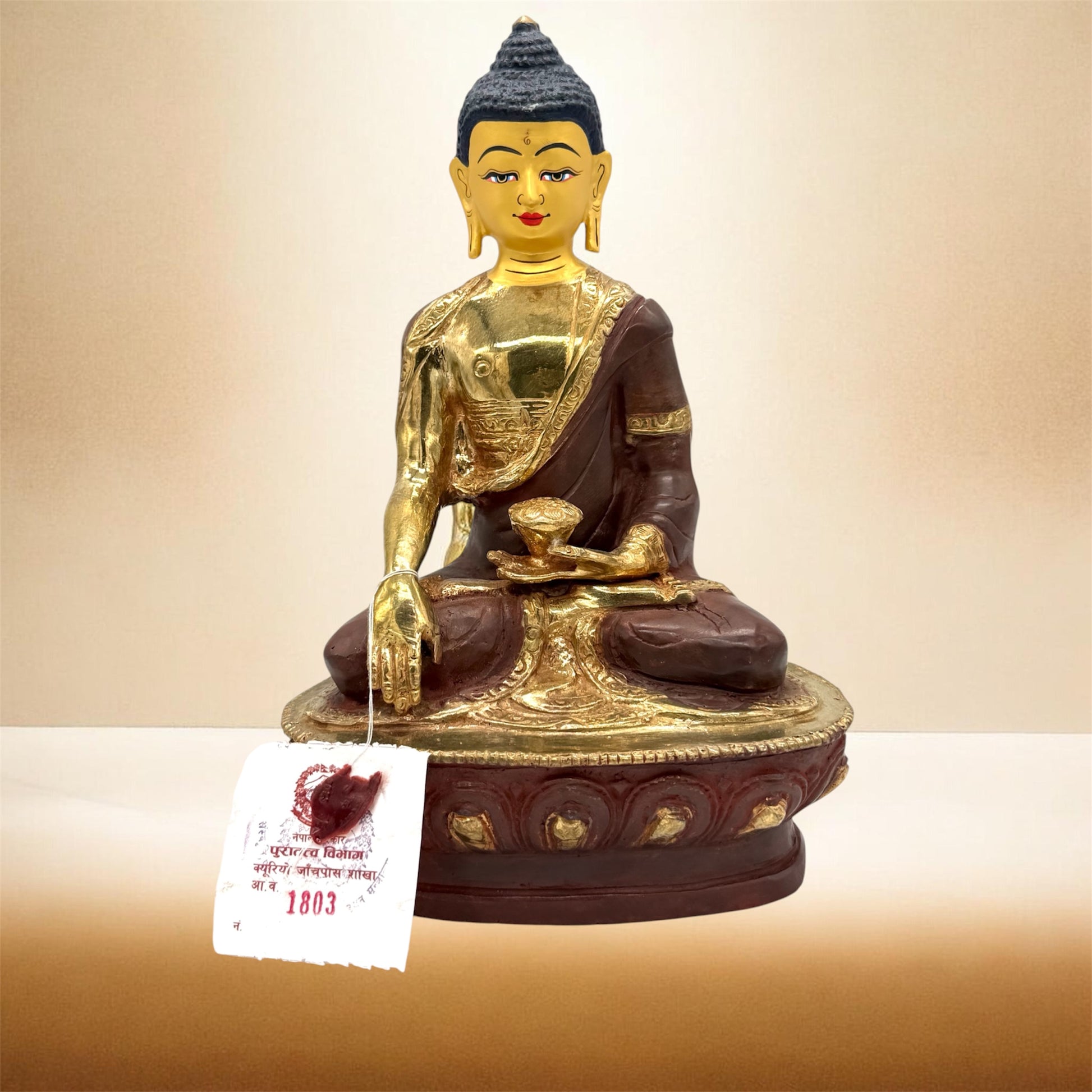 Buddha Shakyamuni Statue nach tibetischer Tradition