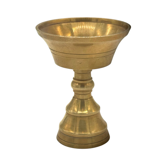 Butterlampe aus Messing. 