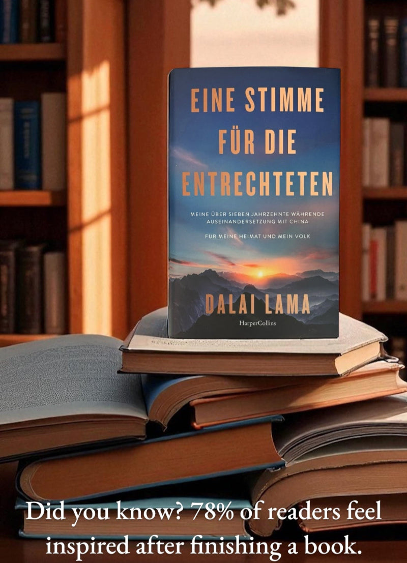 zeigt das Buch Eine Stimme für die Entrechteten umgeben von anderen Büchern und einer Hausbibliothek