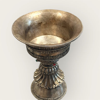 Ein extra Groß Butterlampe aus Silber 