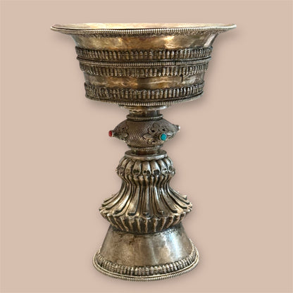 Ein extra Groß Butterlampe aus Silber 