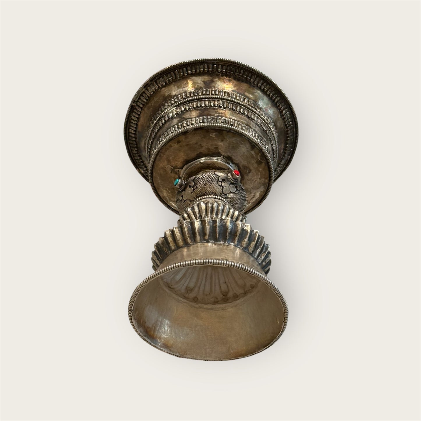 Ein extra Groß Butterlampe aus Silber 