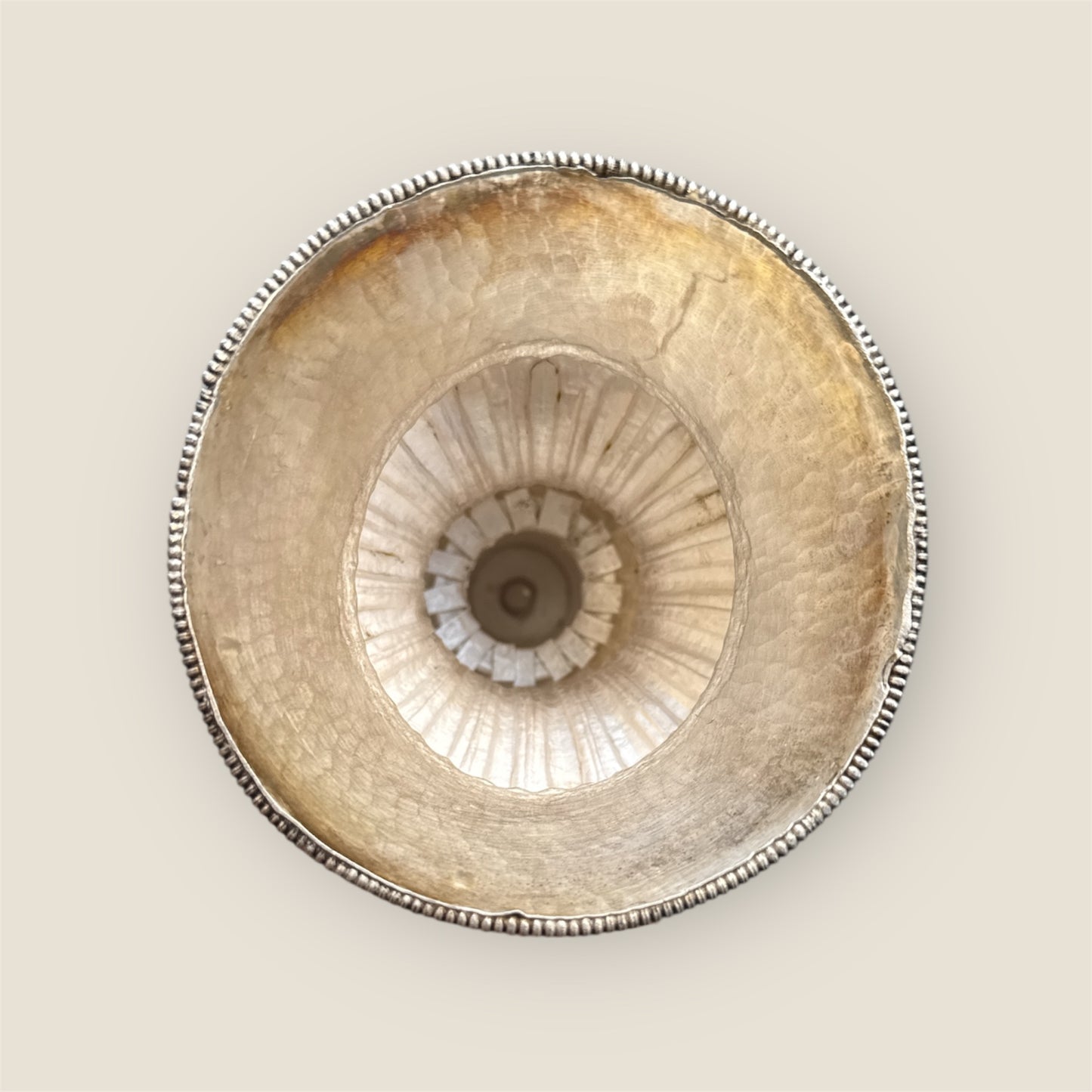 Ein extra Groß Butterlampe aus Silber 