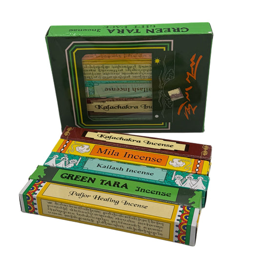 Grüne Tara Räucherstäbchen – Tibetisches Räucherset-5 Sorten