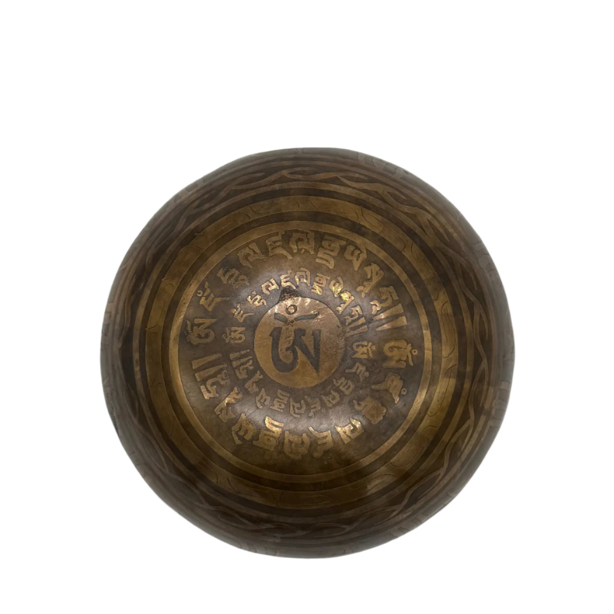 Verzierte Klangschale für das Hals-Chakra - Förderung von Mitgefühl und Selbstbewusstsein