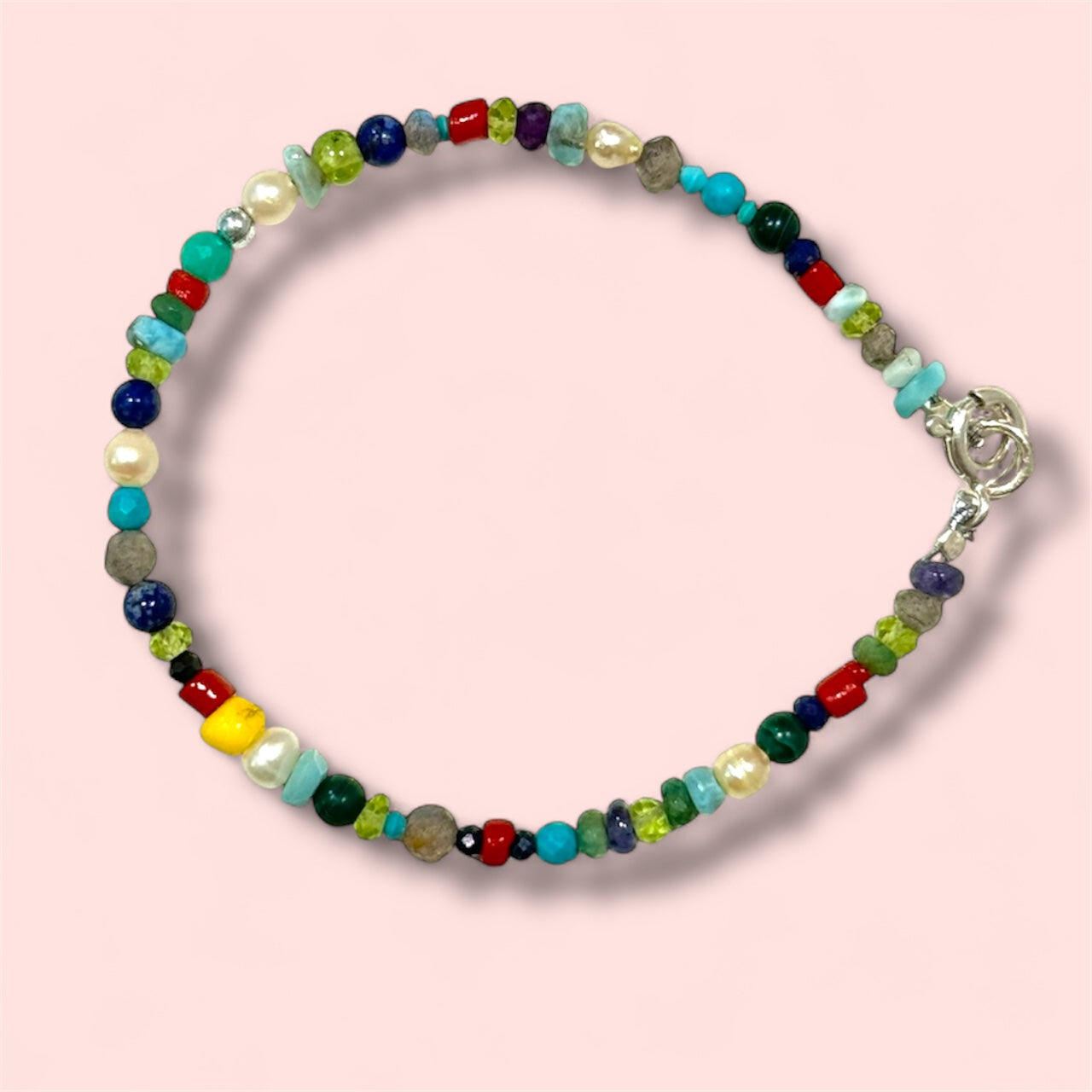 Heilstein-Armband für die 7 Chakren - Meditation und Selbstheilung