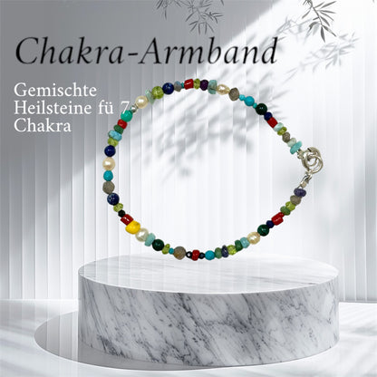 Heilstein-Armband für die 7 Chakren - Meditation und Selbstheilung