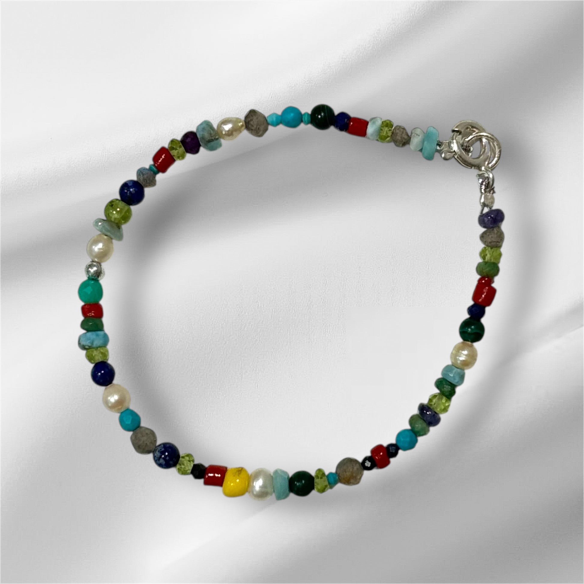 Heilstein-Armband für die 7 Chakren - Meditation und Selbstheilung