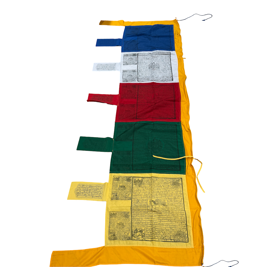 Lungta tibetische Gebetsfahne auf Stange.