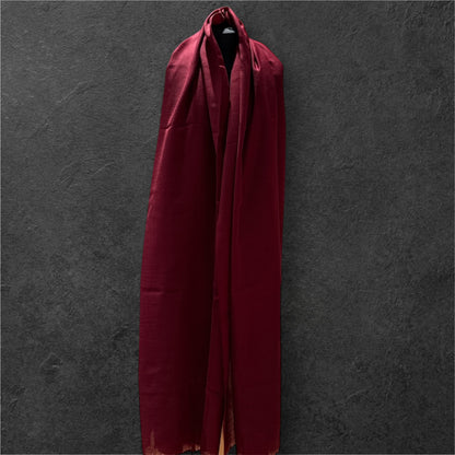 Châle de méditation tibétain Lama XXL 100 % mérinos - 130 x 250 cm