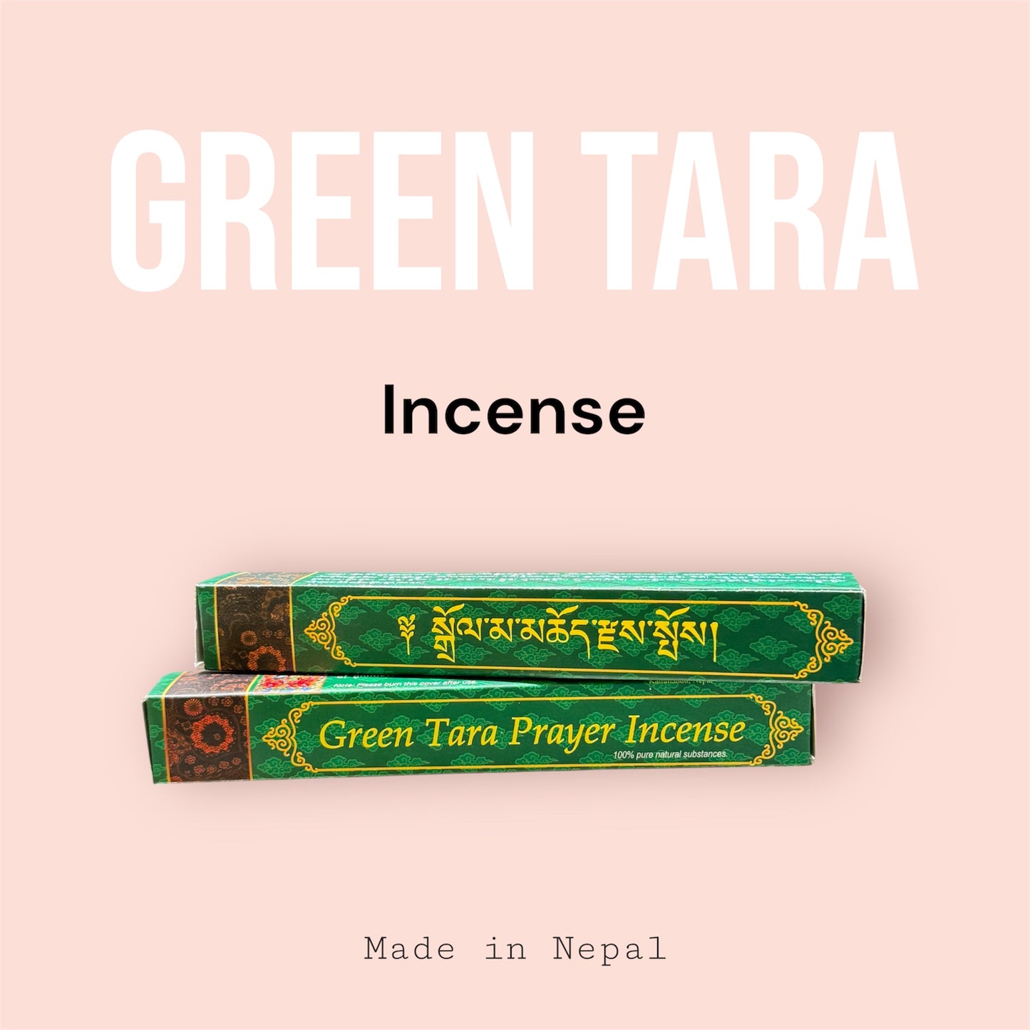 Green Tara Tibetisches Räucherstäbchen – Natürliches Räucherwerk aus Nepal