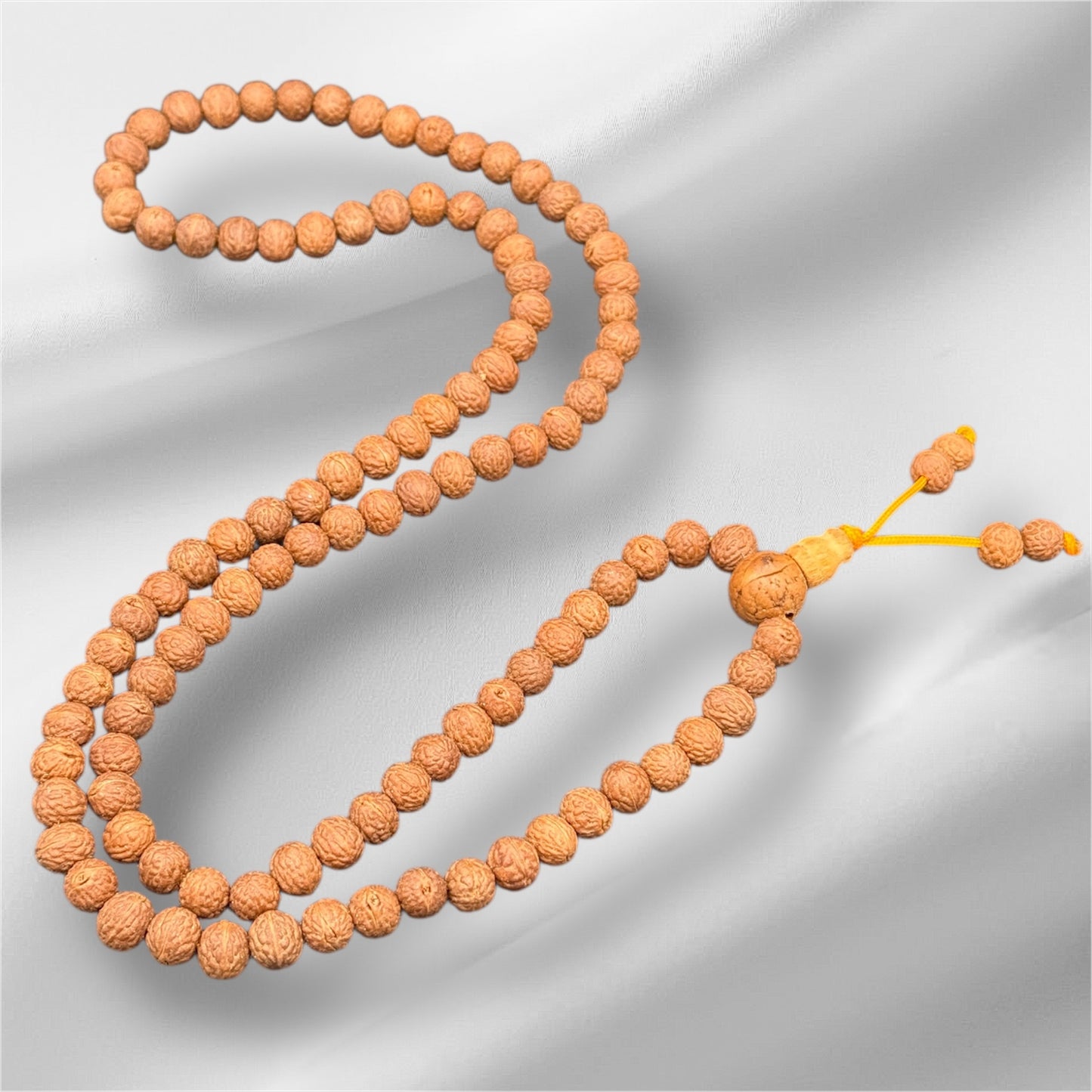 Raktu Mala Nepal 108 Perlen - Rudraksha Gebetskette 7mm 80 cm