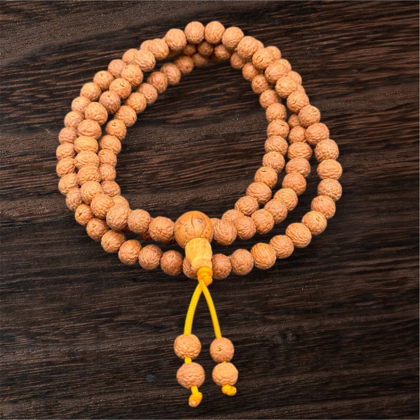 Raktu Mala Nepal 108 Perlen - Rudraksha Gebetskette 7mm 80 cm