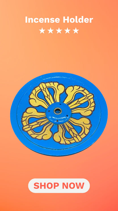 Räucherstäbchenhalter Holz – für dickes oder dünnes Räucherstäbchen-Handbemalt