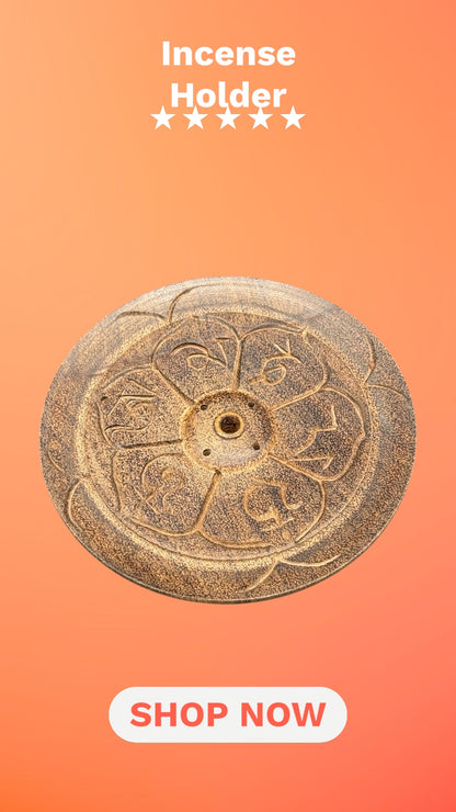 Räucherstäbchenhalter Holz – für dickes oder dünnes Räucherstäbchen-Handbemalt