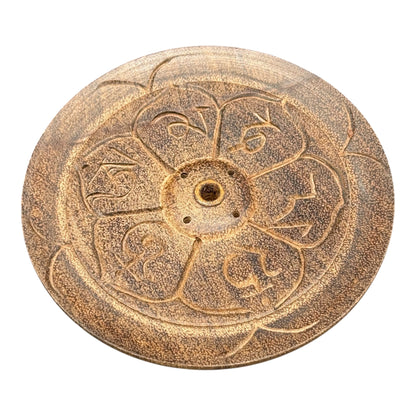 Räucherstäbchenhalter Holz – für dickes oder dünnes Räucherstäbchen-Handbemalt