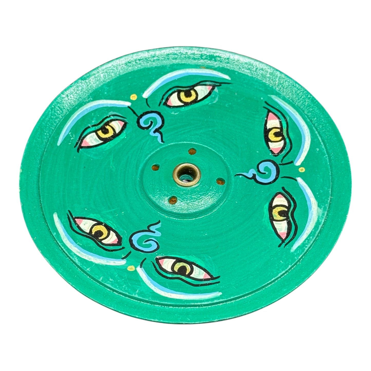 Räucherstäbchenhalter Holz – für dickes oder dünnes Räucherstäbchen-Handbemalt