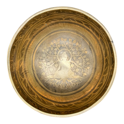 Klangschale Drittes Auge Chakra 13 cm - Tibetische Singing Bowl 438g