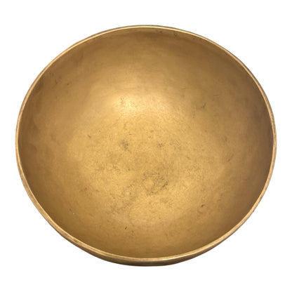 Bol chantant vintage des années 1980, chakra sacré, 20 cm - Bol chantant tibétain, 1079 g