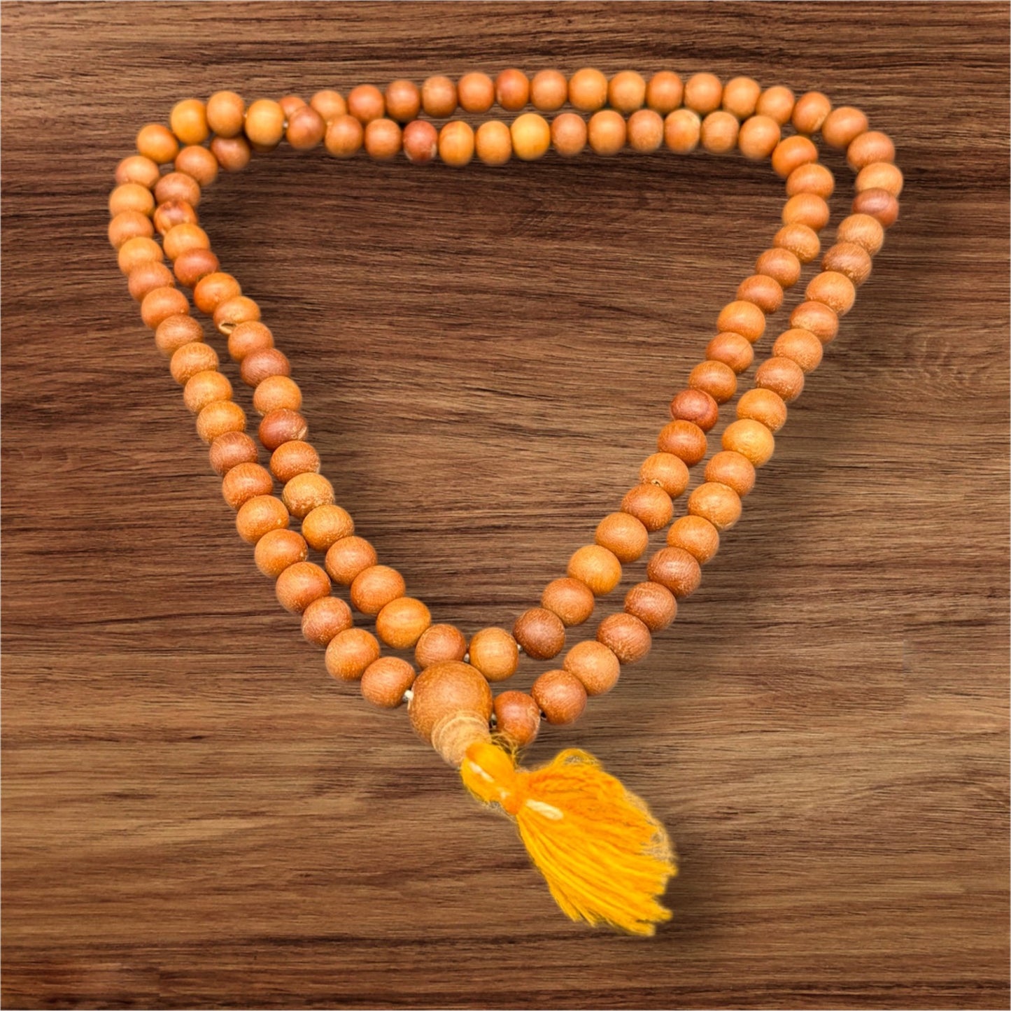 Authentique mala en bois de santal dans un élégant coffret cadeau - 7mm 80cm