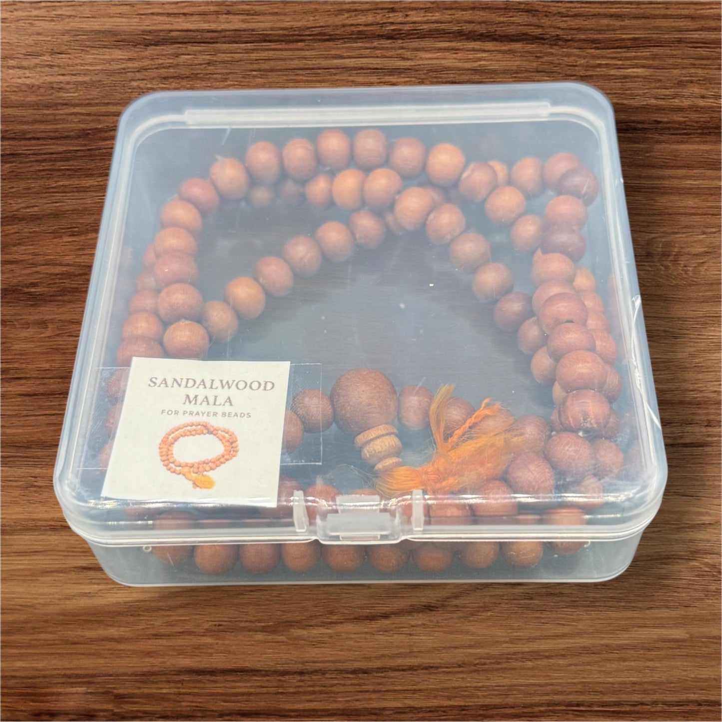 Authentique mala en bois de santal dans un élégant coffret cadeau - 7mm 80cm